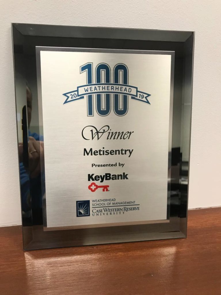 Metisentry is a proud recipient of the prestigious Weatherhead 100